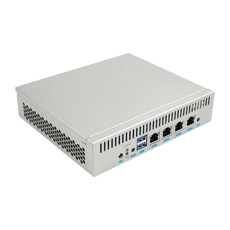 Guanfeng 2021 горячая Распродажа J1900 2G RAM 16G SSD Barebone Pfsense aes-ni Firewall Appliance Mini PC с 82583v