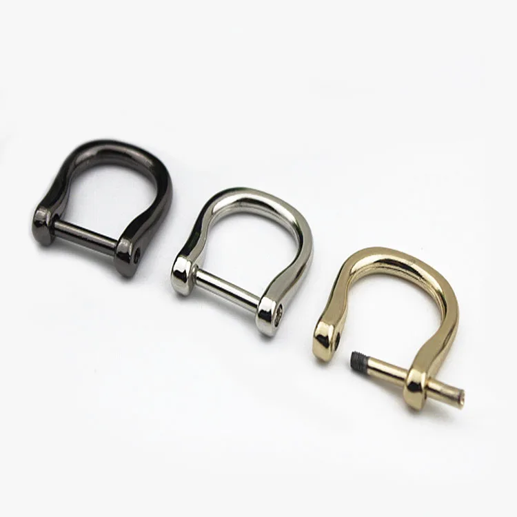 Customized Metal D Ring With Screw For Bag Accessories D ring Belt Buckles