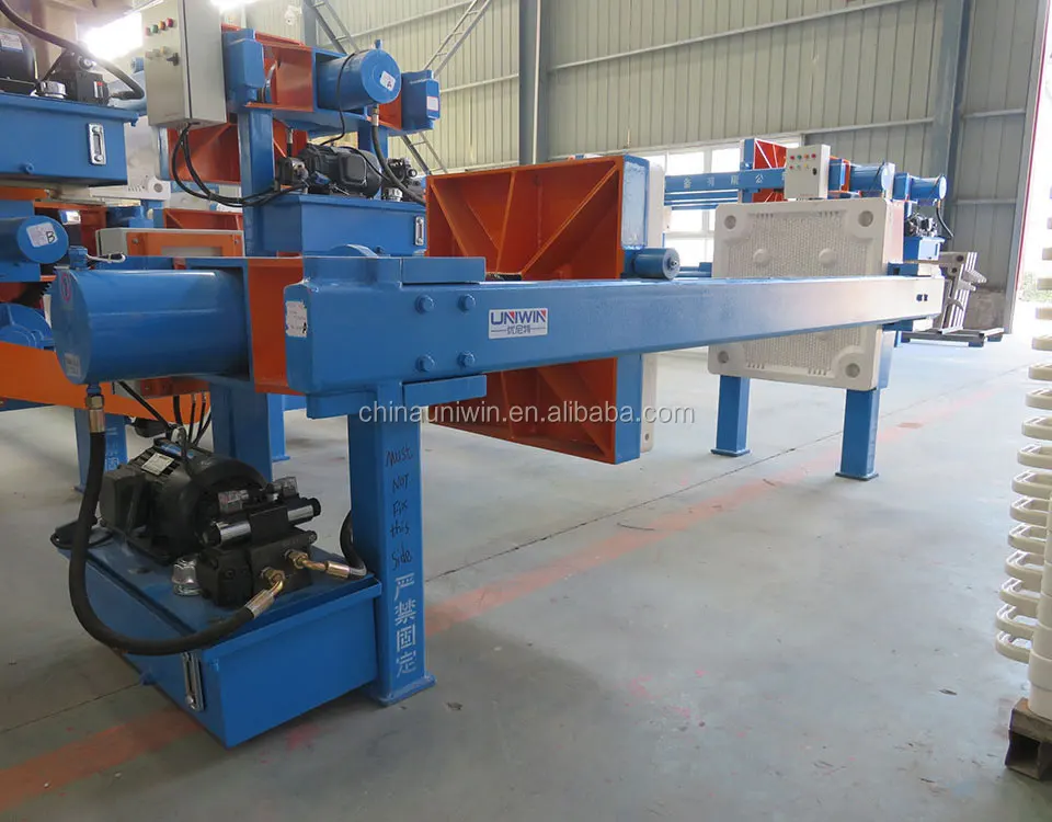 China famous wastewater dewatering hydraulic chamber filter press