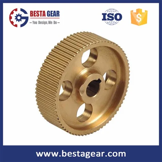 HTD8M 40teeth with taper bush 1108 brass timing belt pulley