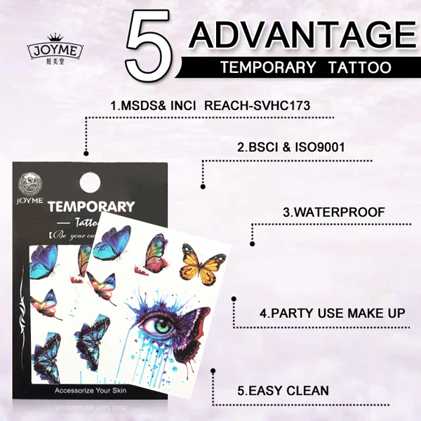 
2017 new product hot sale body art custom temporary tattoos 