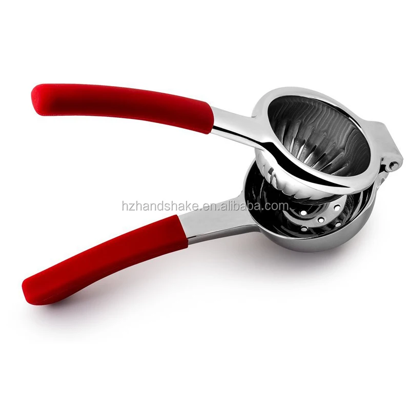 Premium Quality Stainless Steel Lemon Squeezer with Silicone Handles