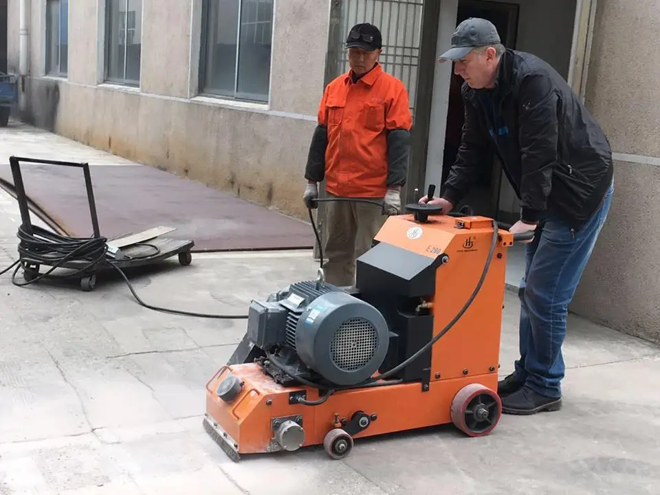 Concrete floor grooving milling manual concrete /asphalt scarifying machine