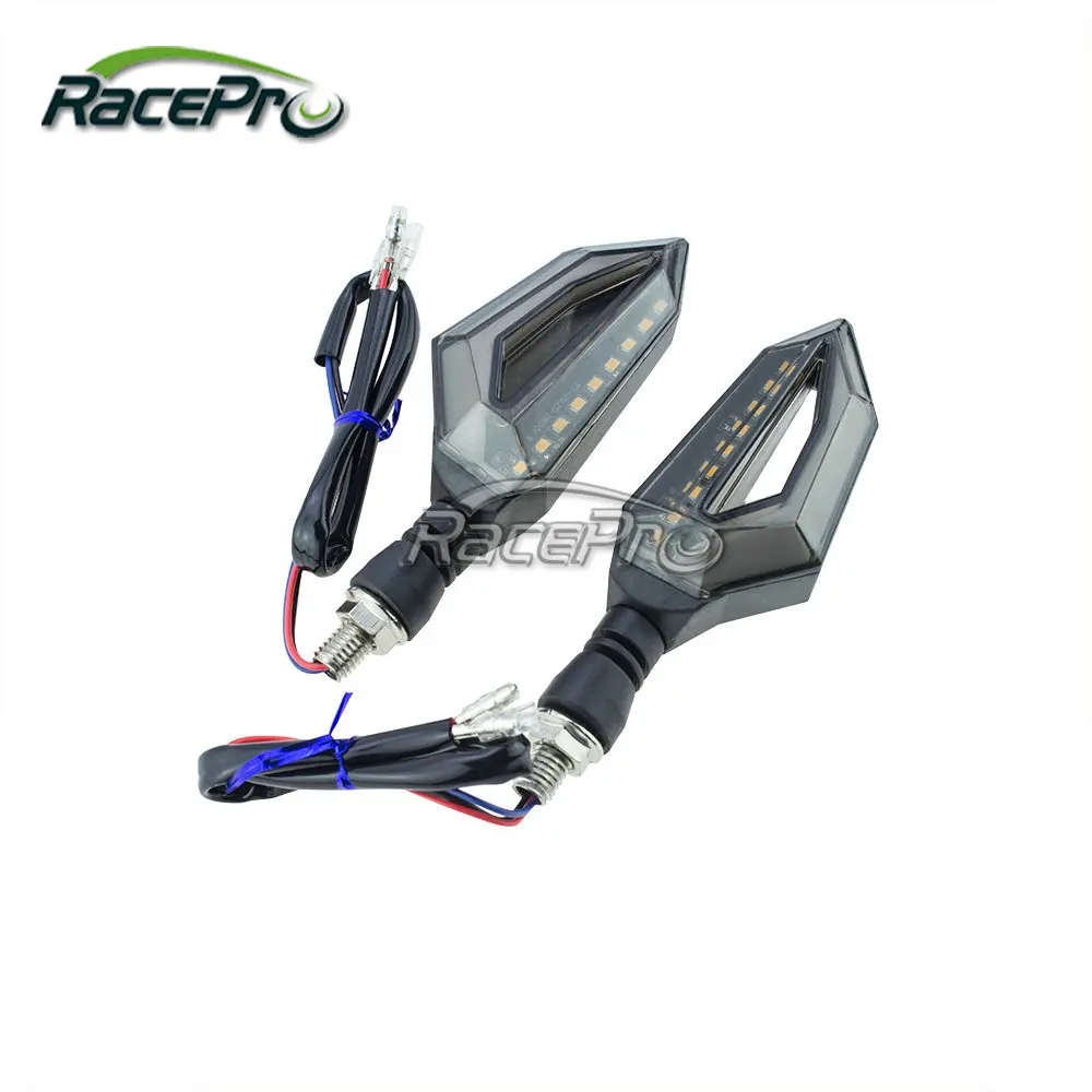 2x12 В двухцветный 18LED указатель поворота для мотоцикла