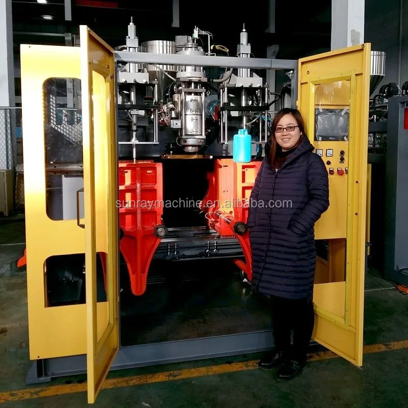 HDPE 1L 5L Fuel Oil Jerry Can bottle blowing machine Plastic View Strip Bottle Blow Molding Machine