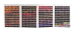 Multiple color choice 3-page hair dye color swatch chart for Salon