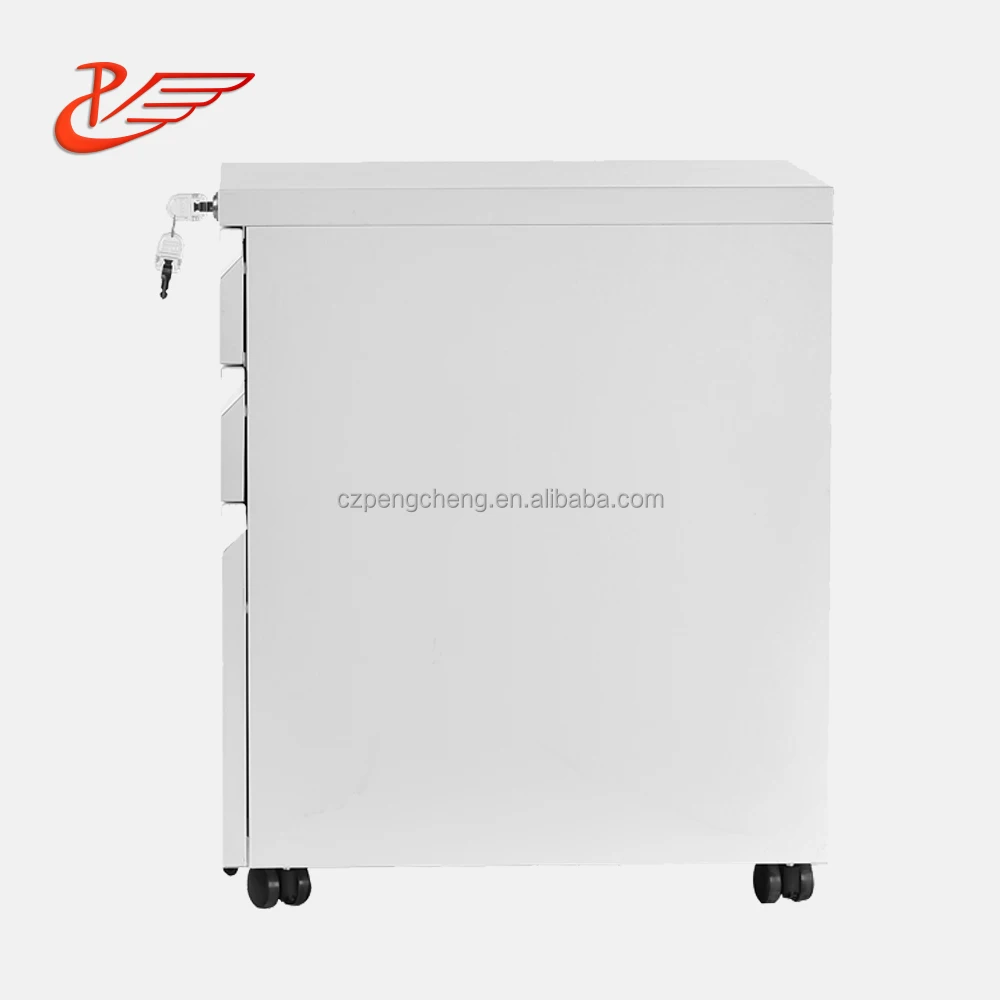 Amazon good quality 3 Drawers letter size vertical mobile steel file cabinet