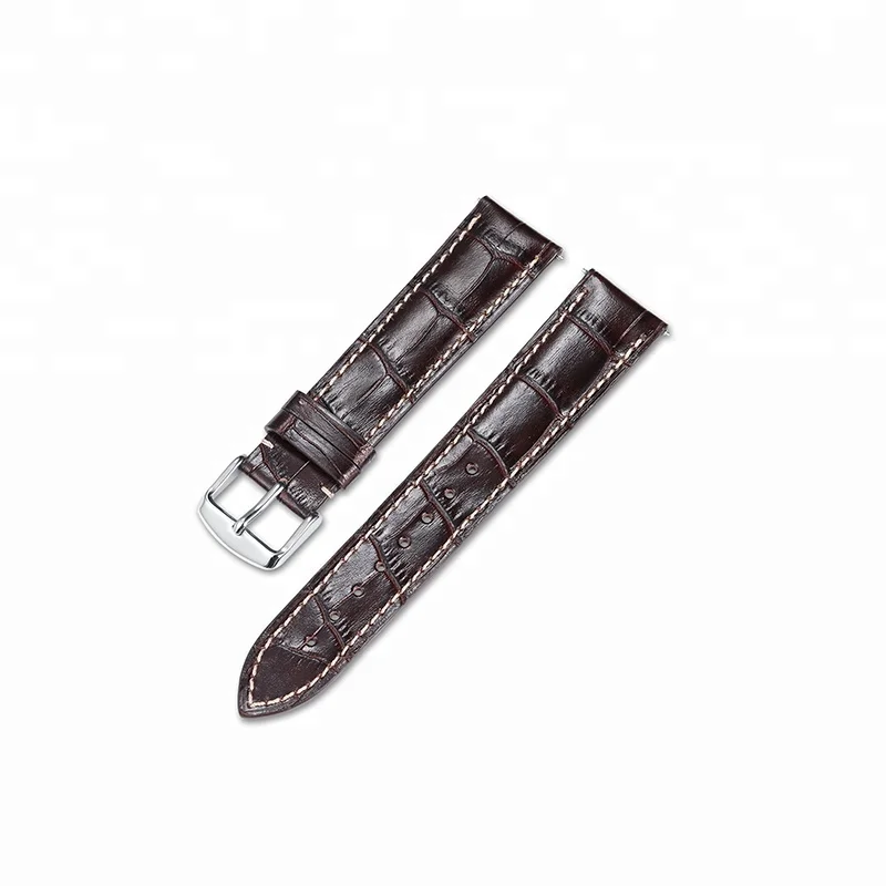 
16 18 19 20 21 22 24mm OEM Wholesales Replacement Western Wristband Genuine Calf Skin Leather Watch Strap Band 