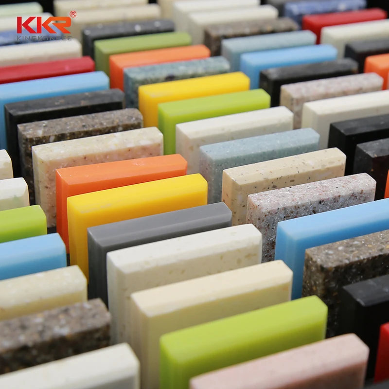 KKR solid surface sheets 6mm acrylic artificial stone korean solid surface for countertop
