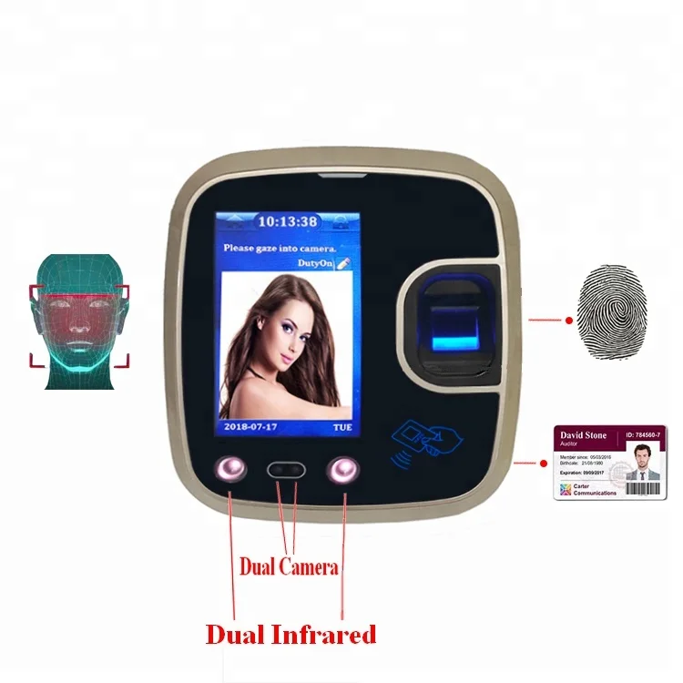 Терминал контроля доступа лица идентификации Wifi с камерой
