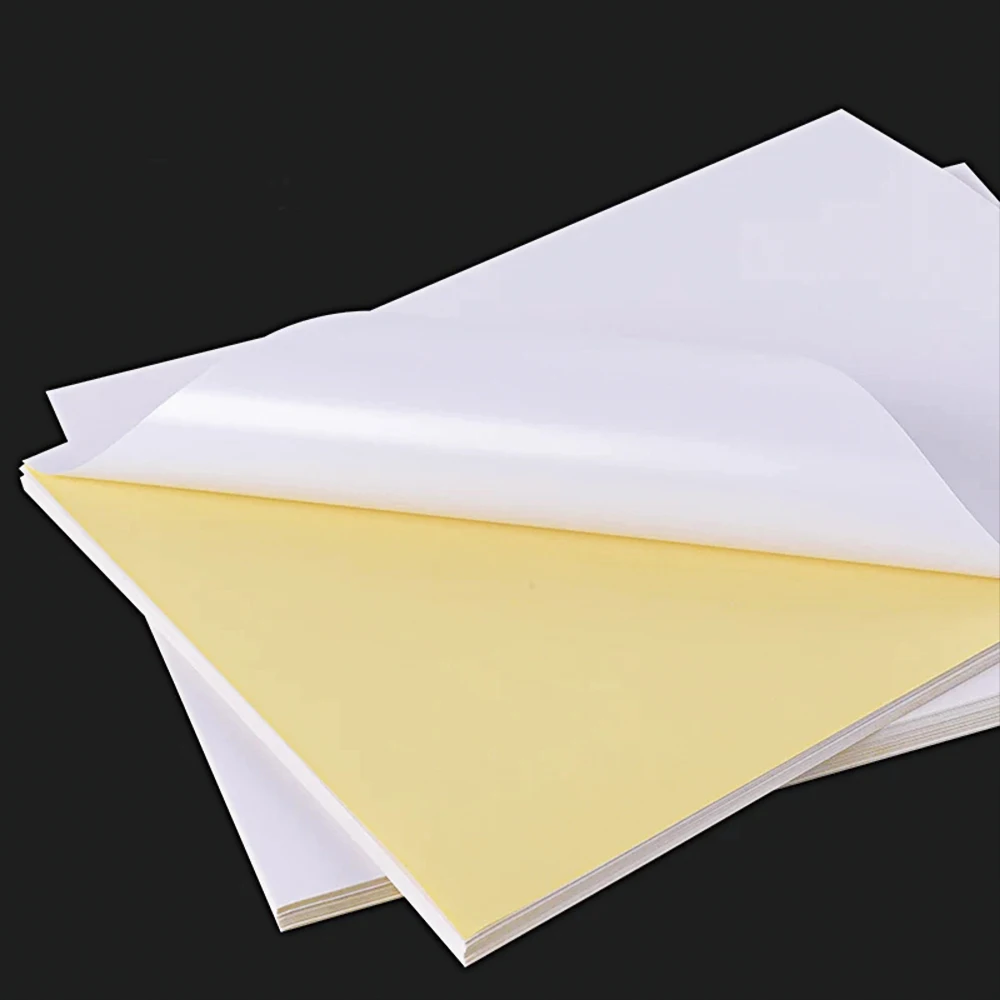 Custom Waterproof Color A4 Sticker Paper Adhesive Print Both Sides Sticker Paper A4 Factory From factory Sale