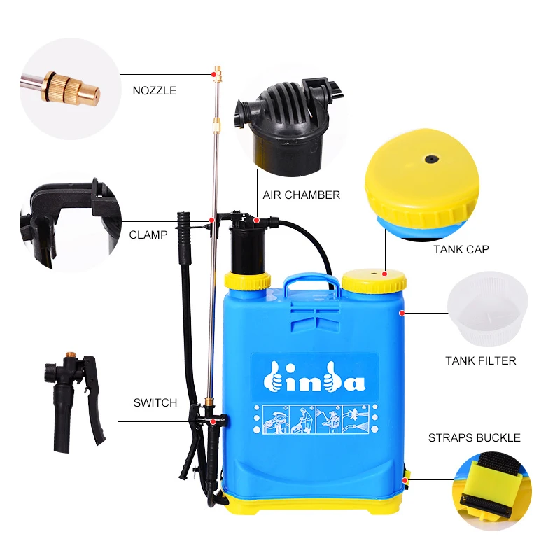 Agricultural 16L Factory Hand Pump Manual Sprayer Taizhou