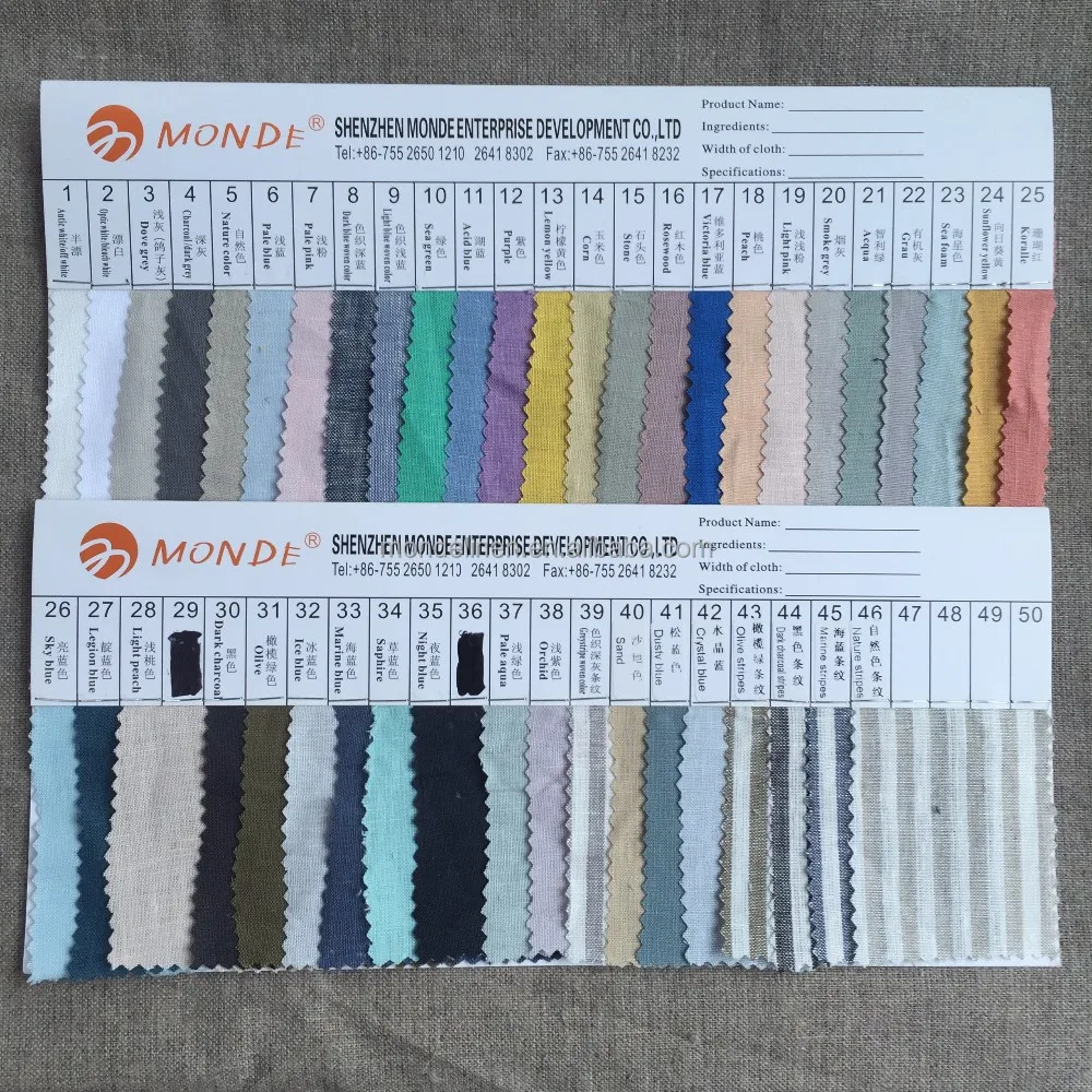 100% flax linen napkin table cloth with raw edges decoration