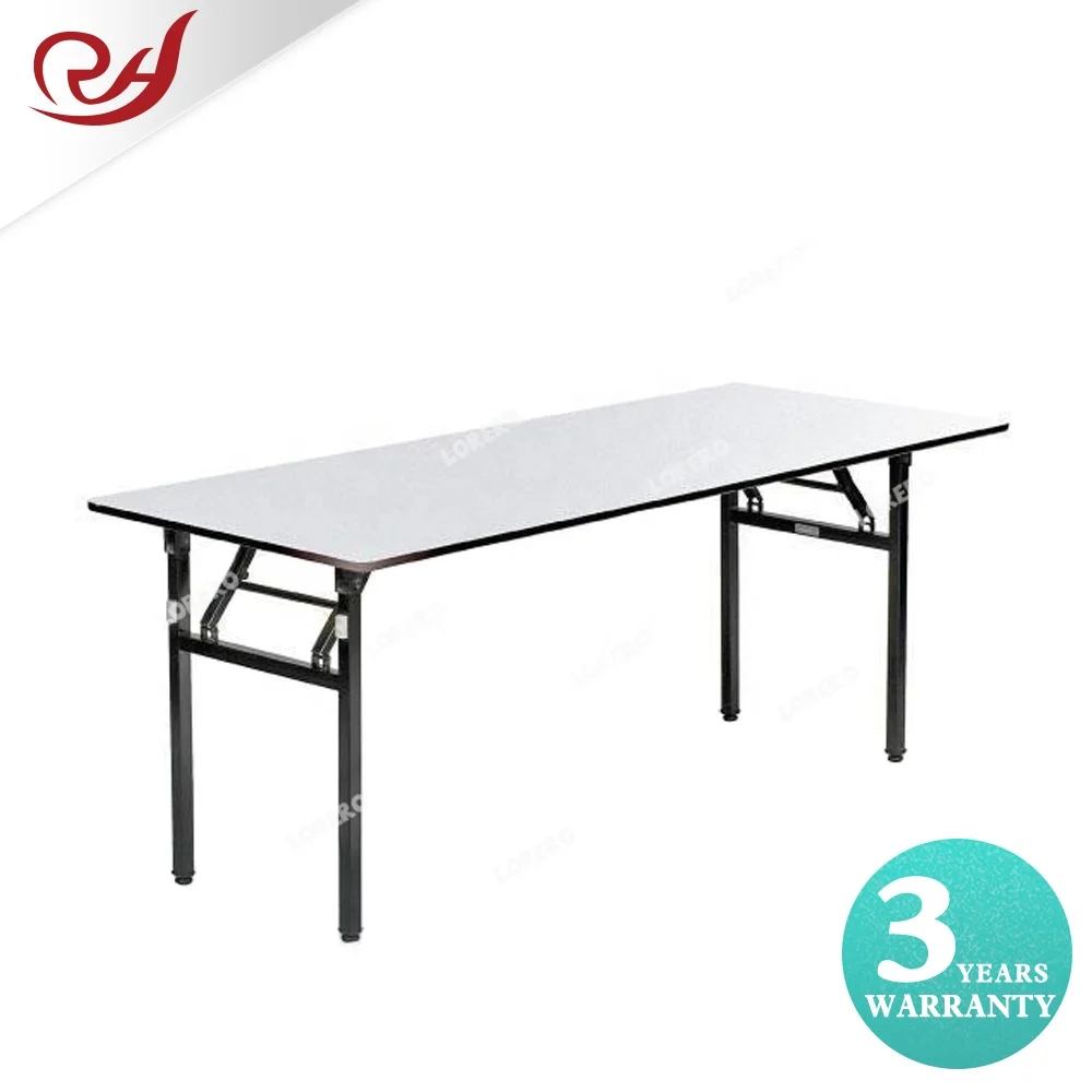 Wholesale Hotel Folded Round low cost Wooden folding wedding table