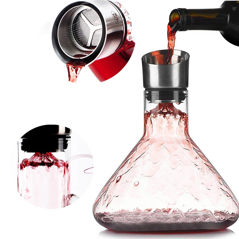 Red Wine Glass Whiskey Decanter