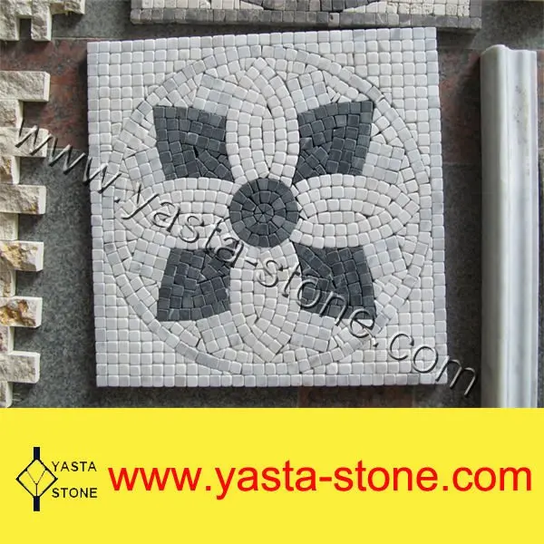 Мозаичный дизайн с гранитным мраморным Травертином