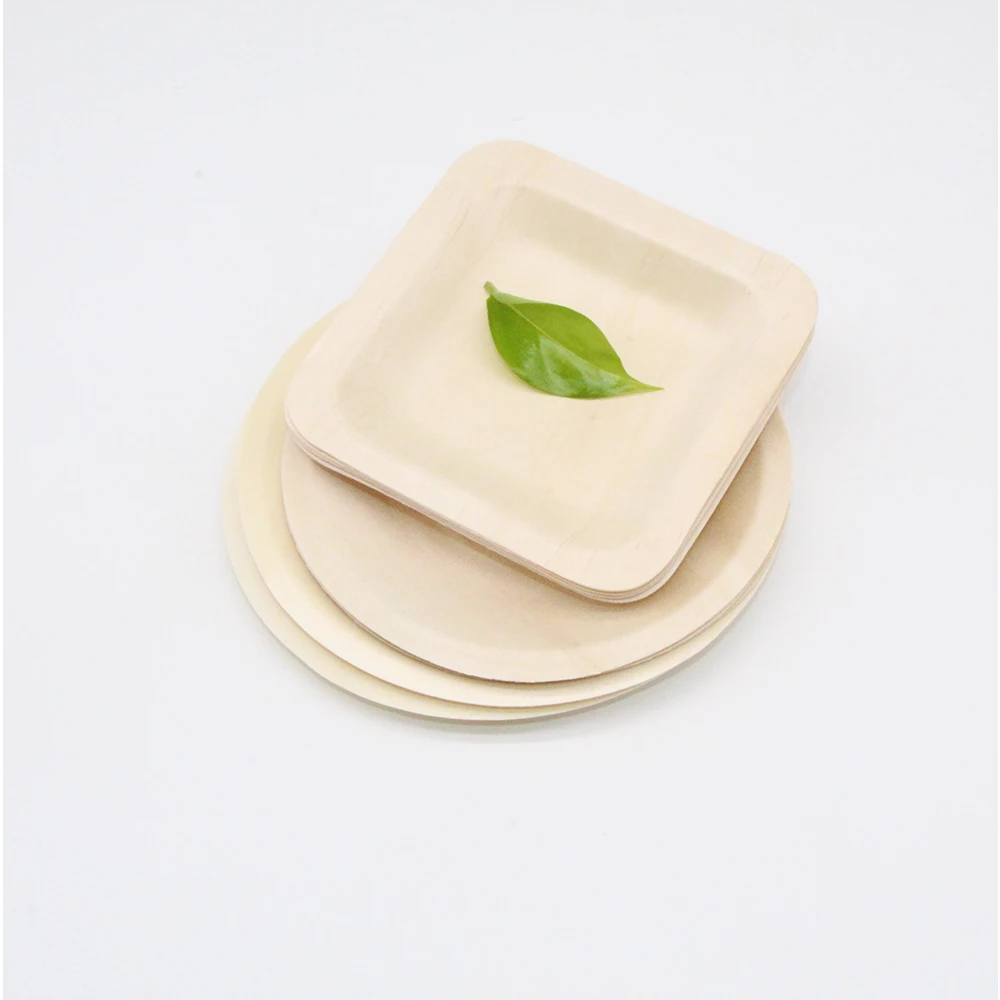 disposable bamboo wooden mini tableware