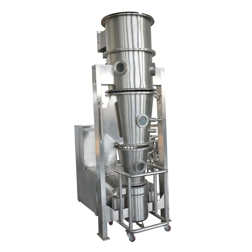 Pharmaceutical Lab Use Mini Fluidized Bed Drying Granulator Fluid Bed Dryer