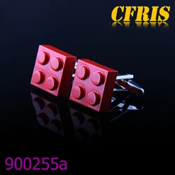 Color Choose Custom Kinds Of Colors Logo Building Blocks Cufflink for men