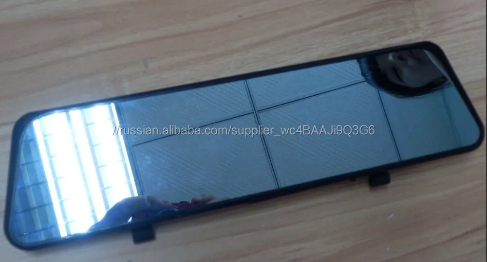 Моторизованный видеорегистратор автомобильный монитор/зеркало заднего вида с 2 камер