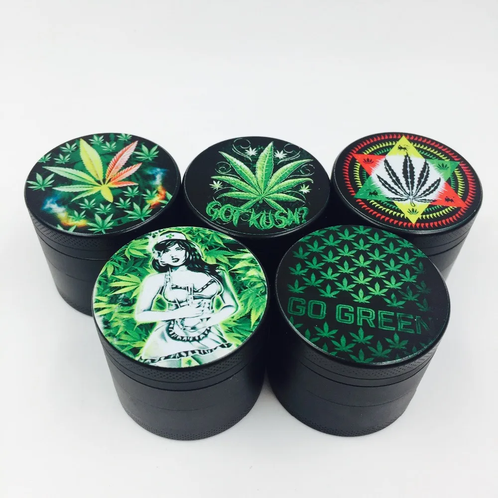New Wholesale 4 Parts Weed Accessories Custom Logo Herb Grinder