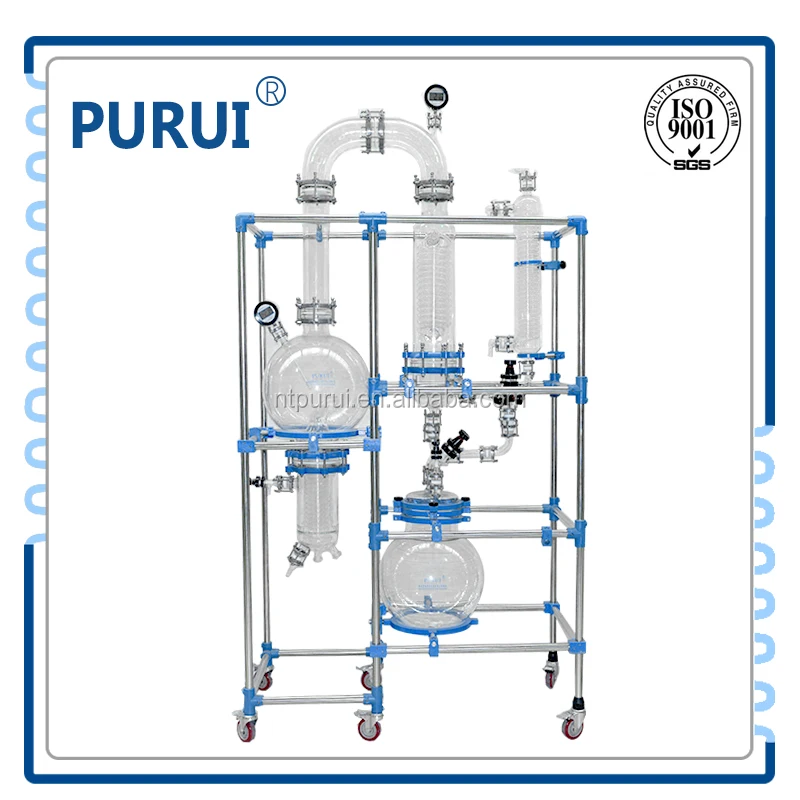 Лаборатория боросиликатного реакции системы стеклянный реактор