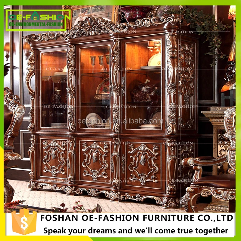 OE-FASHION Luxury wooden home living room sofa set furniture from China