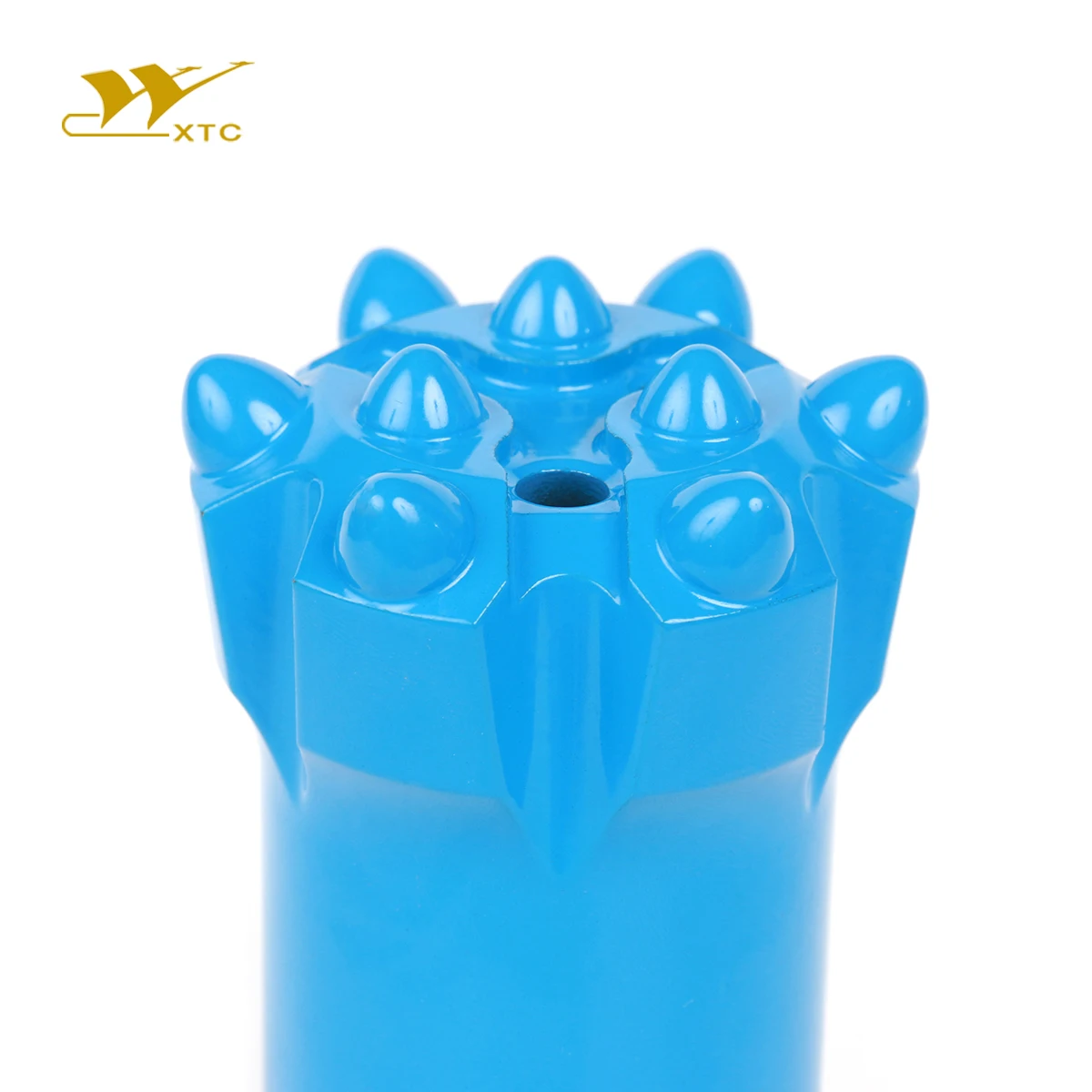 Expert in drilling engin Threaded Blue Tungsten Carbide Flat Face Hydro-electrical Etc. Tube Drill Bit Good Abrasive Tc Ball Tapered Button Bits Series Drilling tool making