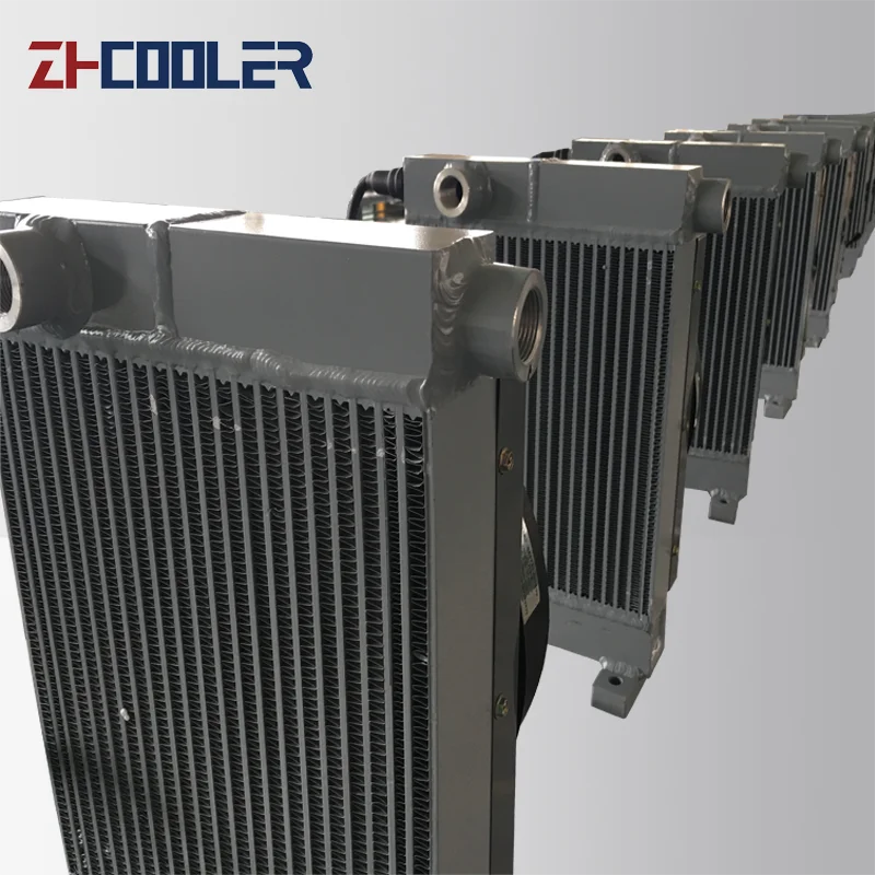 Plate Fin Type Automatic Transmission Oil Cooler with Hydraulic Fan