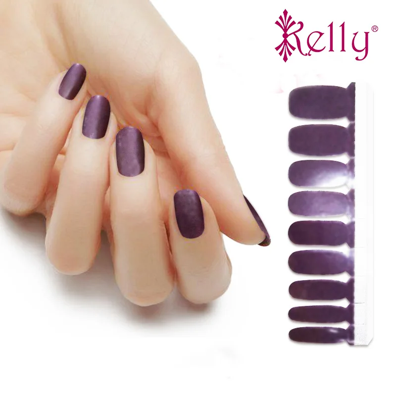 Wholesale 100%  Matte Nail Polish Patch 2D French Full Cover Nail Sticker Nail Wraps