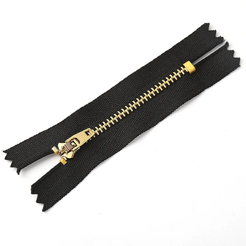 5#metal zipper 5 YG jeans brass zipper close end metal zipper