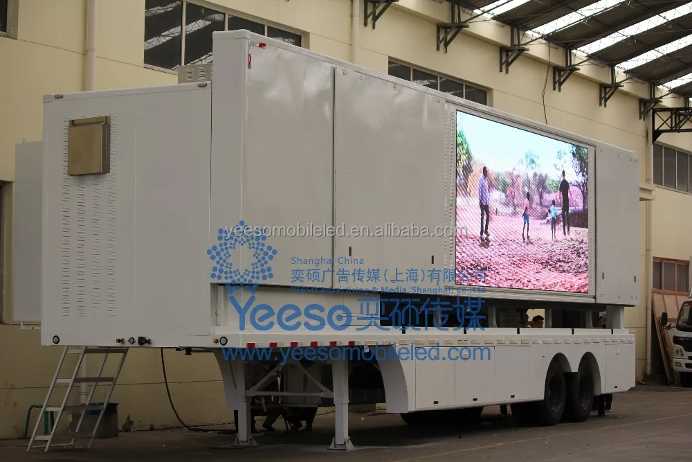 
Outdoor LED Digital Container for Outdoor Events with hydraulic stage - YES-C40 