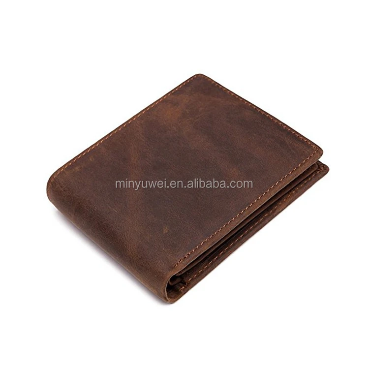 Custom Genuine Leather Wallet Crazy Horse Wallet for Man