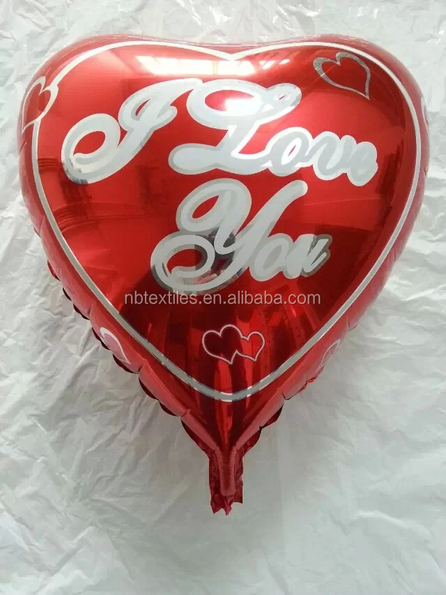 I Love You heart shaped helium mylar balloon outdoor inflatable valentine decoration