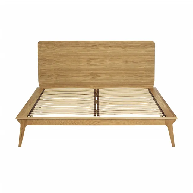 Wholesale Factory French Style Wooden Double Bed Cover Fabric King Size Bed Size