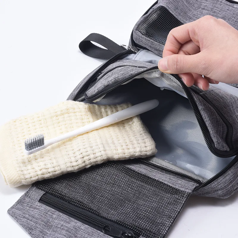 Wholesale men foldable wash pouch bags brilliant hanging toiletry kit large dopp kit for traveling
