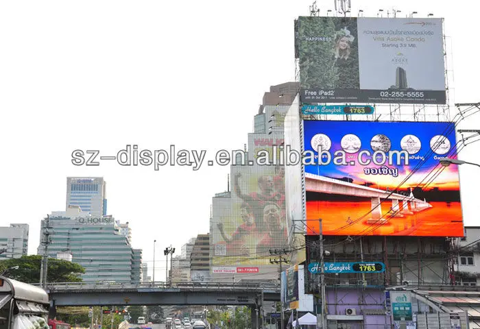 Shenzhen manufacture p10 video outdoor led display full color advertising display