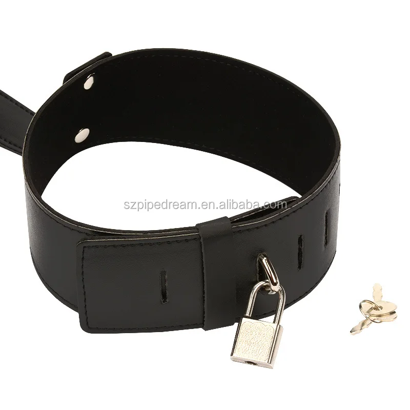 Sex Slave Collar with Handcuffs, Fetish Bondage Restraints, Multi Positions Erotic Toys Ankle Hand Cuffs