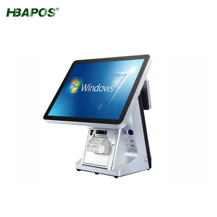 Electronic cashier machine  Restaurant POS System All In One Touch Screen Cashier HBA-Q17D