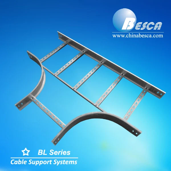 Aluminium cable ladder size 300/450/600x100mm