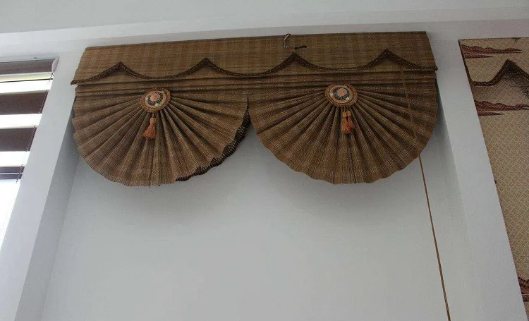 High quality roman style bamboo folding up blinds