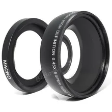 55MM 0.45x Wide Angle Lens + Macro Lens for Sony Alpha A77 A280 A290 A380 A390 A580 A590 for Canon Nikon Pentax Camera Accessory