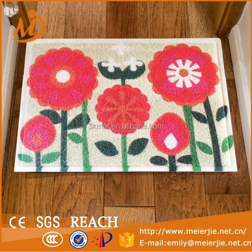 Модный полипропиленовый волоконный наружный/внутренний входной коврик, ПВХ резиновая подкладка, 24 дюйма x 36 дюймов, толщина 3/8 дюйма