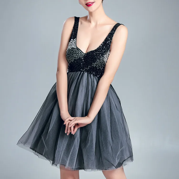 latest  fashion net dress designs gray tutu gray off shoulder dress