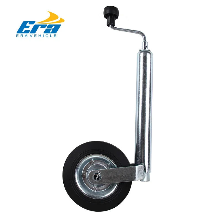 150 kgs caravan trailer 48 mm Jockey Wheel with solid wheel 200x50mm