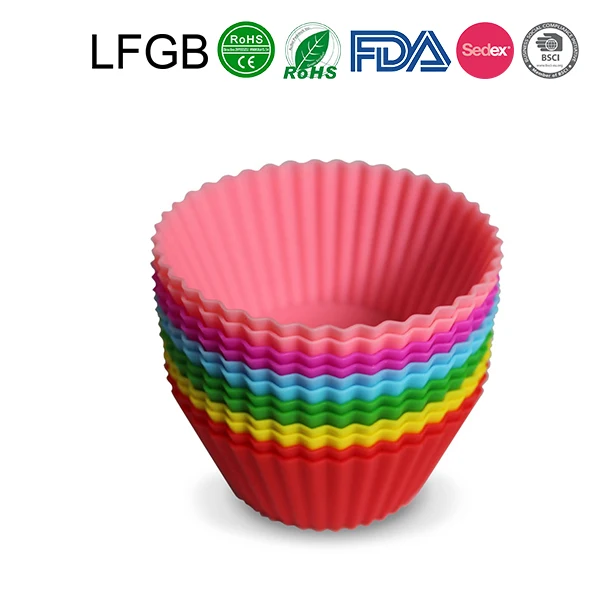 Convenient Non-Stick Reusable Silicone Cake Mold/Cake Decorating Silicone Cup Cake