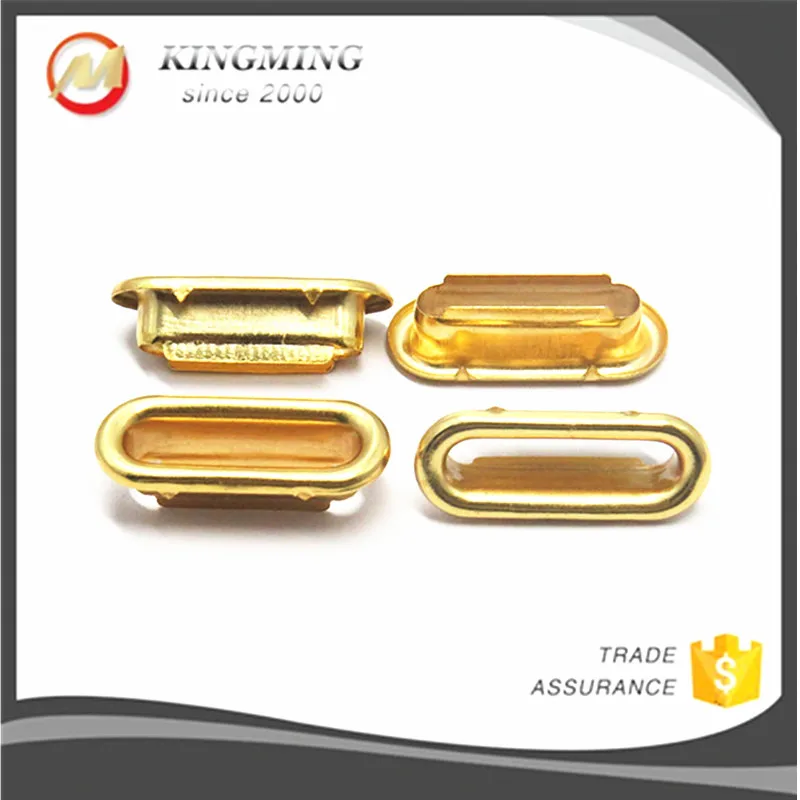 Gold Grommet Oval Eyelet For Clothing