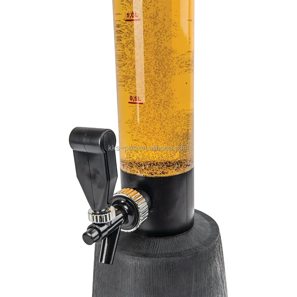 Cheap Promotional Plastic 3L Beer Tower &Beer dispenser for sale