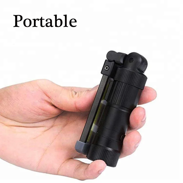 Магнитный Водонепроницаемый Портативный перезаряжаемый светодиодный фонарик Cob из алюминиевого сплава