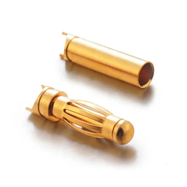 high precision factory direct selling brass nickle plating 4mm banana plug bullet connector